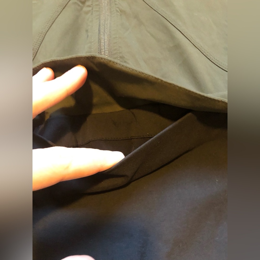 Indygena Cangur Women's Black & Olive Hooded Vest Wind Resistant - Picture 10 of 16